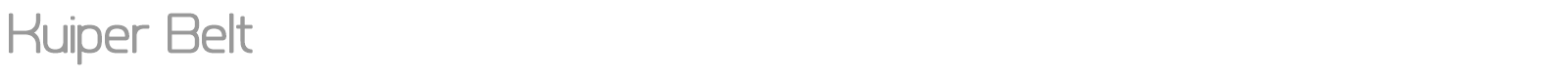 Kuiper Belt font preview